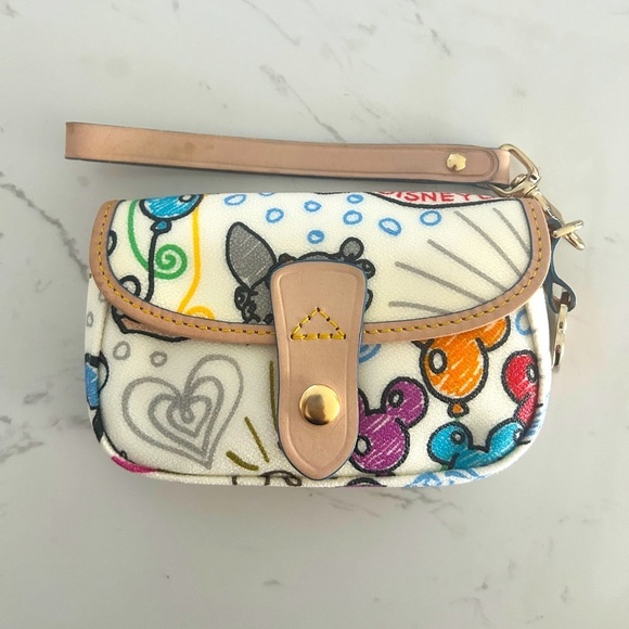 Dooney & Bourke Handbags - Dooney & Bourke x Disney Parks Sketch Wristlet, Rare, Collectors Item– EUC